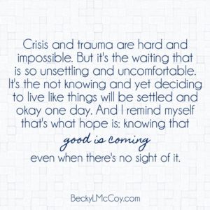 For When You're Overwhelmed, Hopeless, & Inadequate | BeckyLMcCoy.com